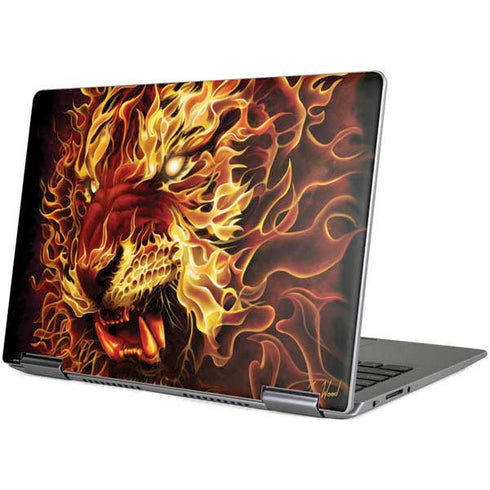Tom Wood Fire Tiger Yoga 710 14in Skin
