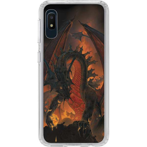 Vincent Hie Fireball Dragon Galaxy A10e Clear Case