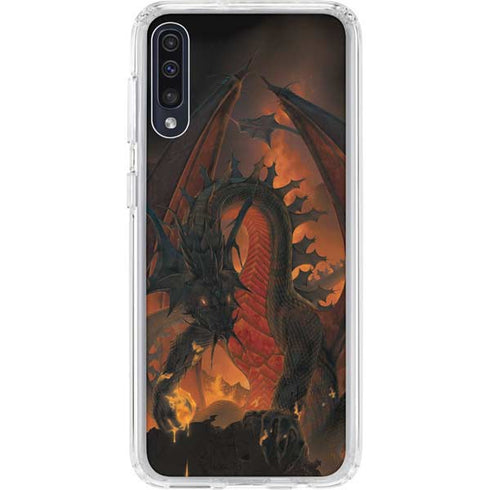 Vincent Hie Fireball Dragon Galaxy A50 Clear Case