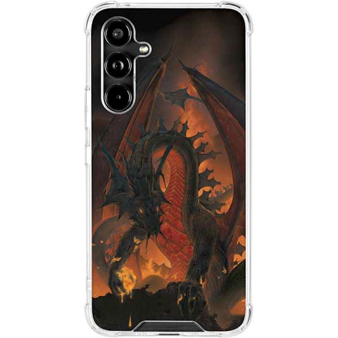 Fireball Dragon by Vincent Hie Galaxy A54 5G Clear Case