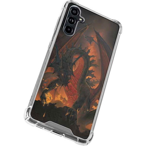 Fireball Dragon by Vincent Hie Galaxy A54 5G Clear Case