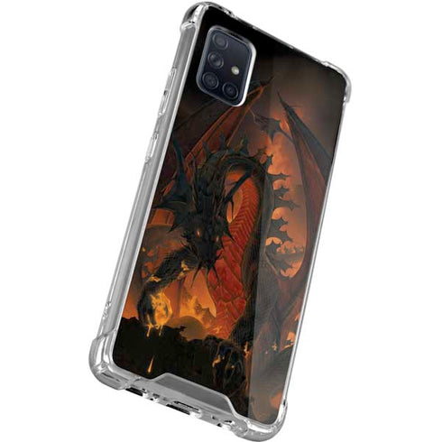 Vincent Hie Fireball Dragon Galaxy A71 5G Clear Case