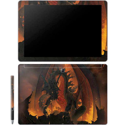 Vincent Hie Fireball Dragon Galaxy Book 12in Skin