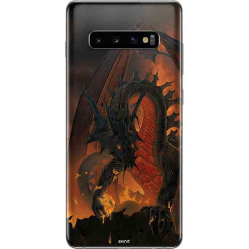 Vincent Hie Fireball Dragon Galaxy S10 Plus Skin