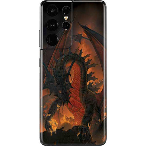 Vincent Hie Fireball Dragon Galaxy S21 Ultra 5G Skin
