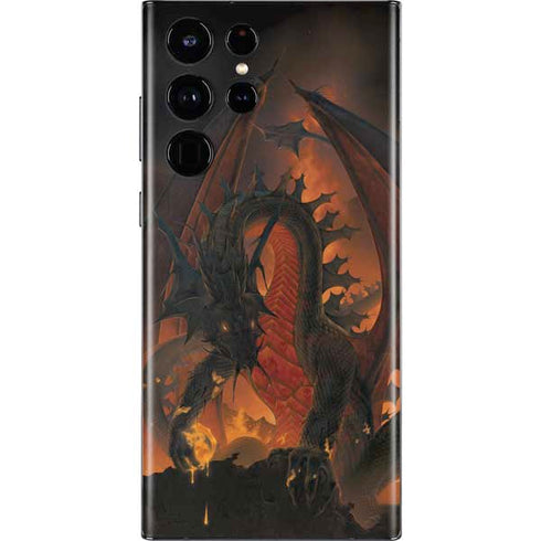 Vincent Hie Fireball Dragon Galaxy S22 Ultra Skin