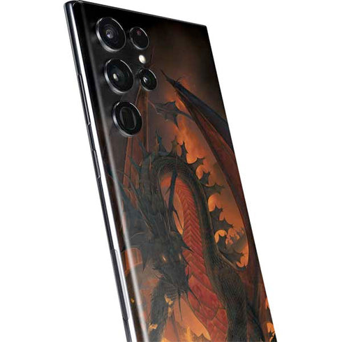 Vincent Hie Fireball Dragon Galaxy S22 Ultra Skin
