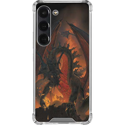 Vincent Hie Fireball Dragon Galaxy S23 Clear Case