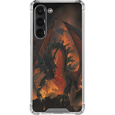 Vincent Hie Fireball Dragon Galaxy S23 Plus Clear Case