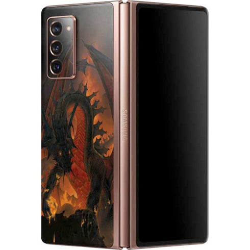 Vincent Hie Fireball Dragon Galaxy Z Fold2 5G Skin