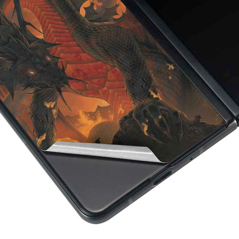 Vincent Hie Fireball Dragon Galaxy Z Fold3 5G Skin