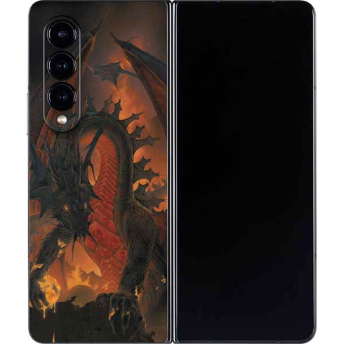 Vincent Hie Fireball Dragon Galaxy Z Fold4 5G Skin