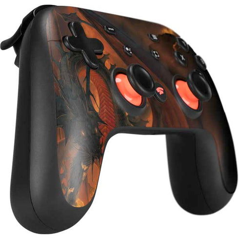 Vincent Hie Fireball Dragon Google Stadia Controller Skin