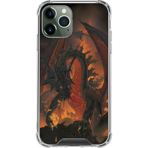 Fireball Dragon by Vincent Hie iPhone 11 Pro Max Clear Case