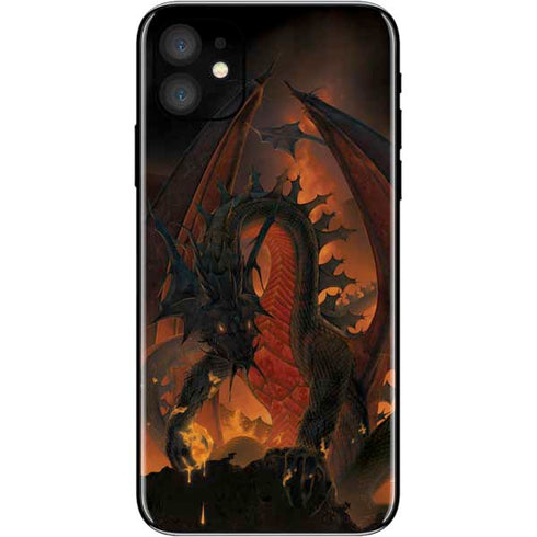 Vincent Hie Fireball Dragon iPhone 11 Skin