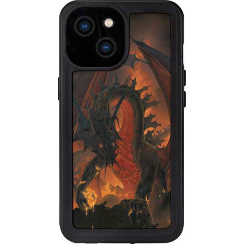 Vincent Hie Fireball Dragon iPhone 13 Mini Waterproof Case