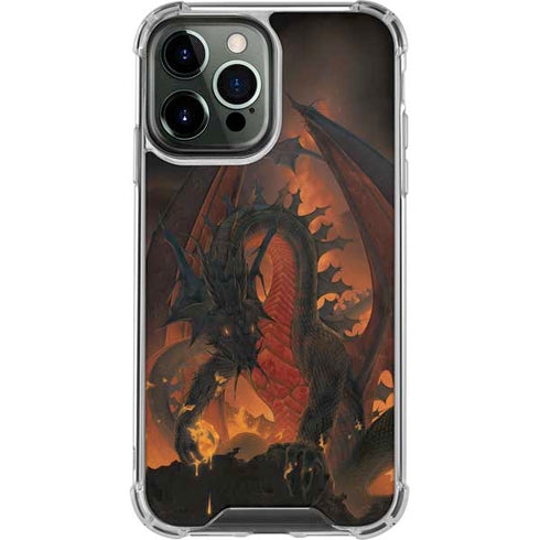 Vincent Hie Fireball Dragon iPhone 13 Pro Max Clear Case