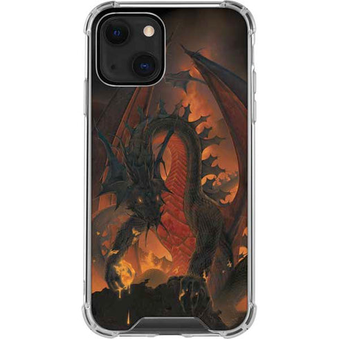 Vincent Hie Fireball Dragon iPhone 14 Plus Clear Case