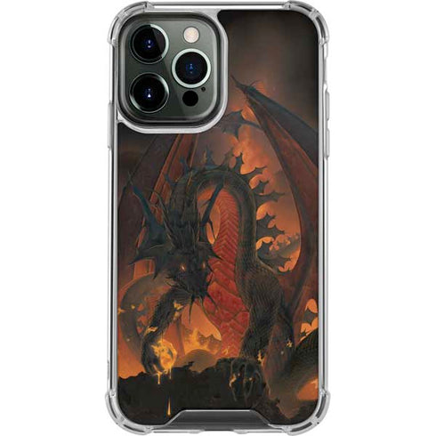 Fireball Dragon by Vincent Hie iPhone 15 Pro Max Clear Case