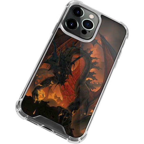Fireball Dragon by Vincent Hie iPhone 15 Pro Max Clear Case