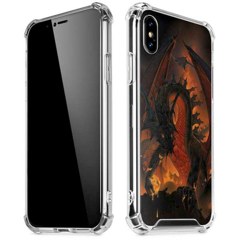Fireball Dragon by Vincent Hie iPhone XS Max Clear Case