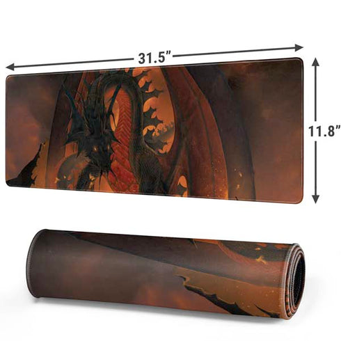 Fireball Dragon by Vincent Hie Gaming Mouse Pad