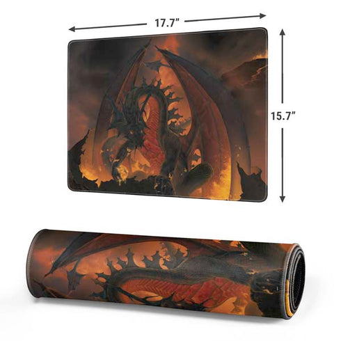 Fireball Dragon by Vincent Hie Gaming Mouse Pad