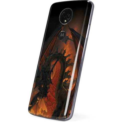 Vincent Hie Fireball Dragon Moto E5 Plus Skin