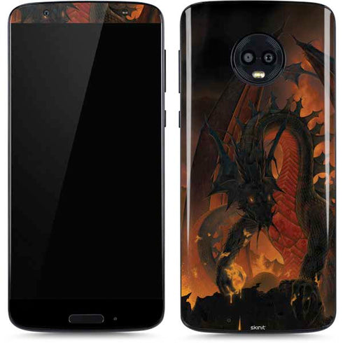 Vincent Hie Fireball Dragon Moto G6 Skin