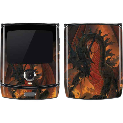 Vincent Hie Fireball Dragon Motorola RAZR Skin