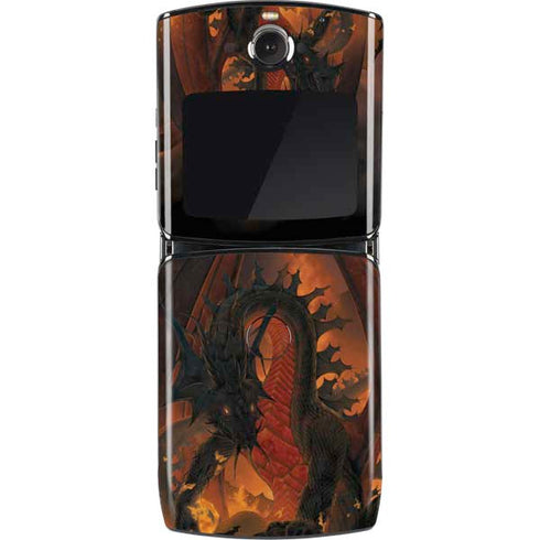 Vincent Hie Fireball Dragon Motorola RAZR Skin