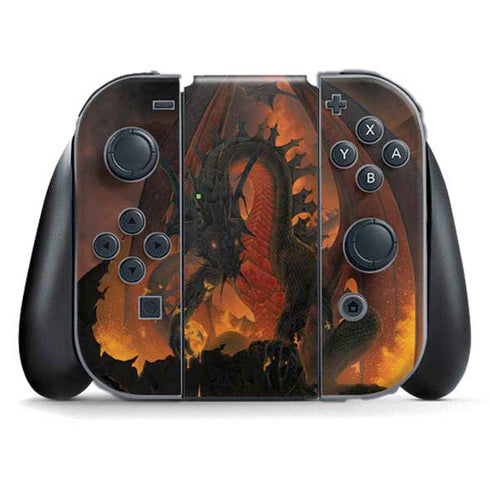 Fireball Dragon by Vincent Hie Nintendo Switch (2017-2021) Joy-Con Controller Skin