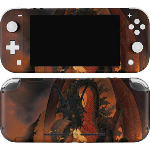 Vincent Hie Fireball Dragon Nintendo Switch Lite Skin