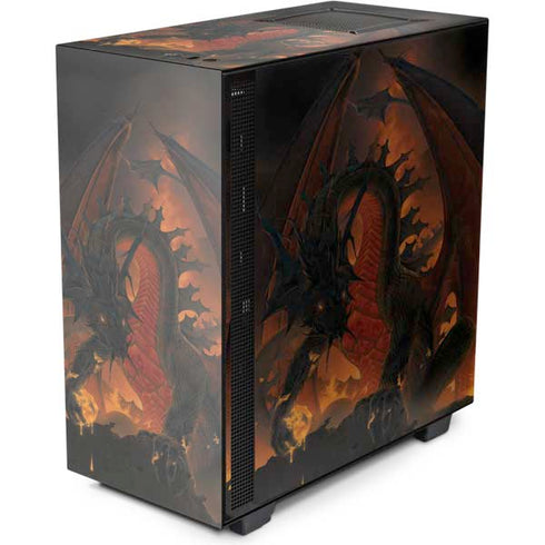 Vincent Hie Fireball Dragon NZXT H510 Compact ATX Mid-Tower Case Skin