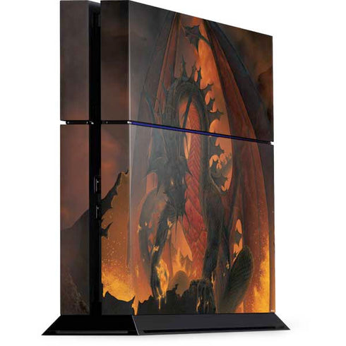Vincent Hie Fireball Dragon PS4 Console Skin