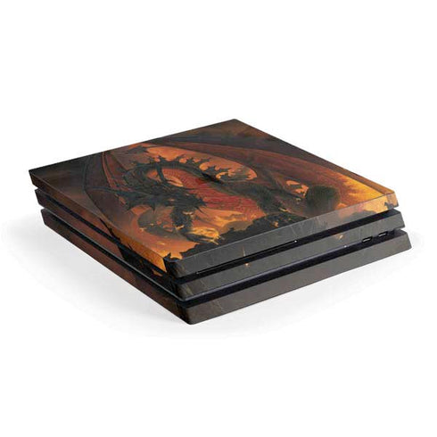 Vincent Hie Fireball Dragon PS4 Pro Console Skin
