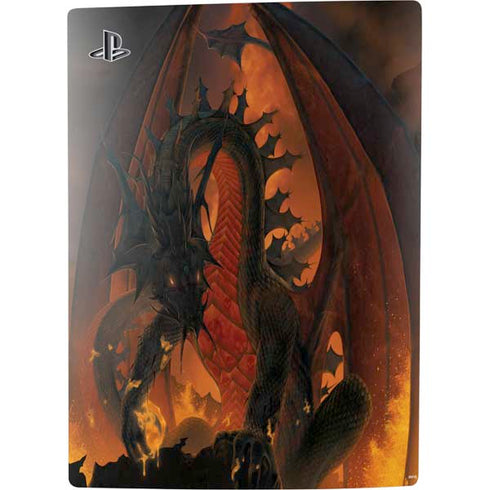 Vincent Hie Fireball Dragon PS5 Digital Edition Console Skin