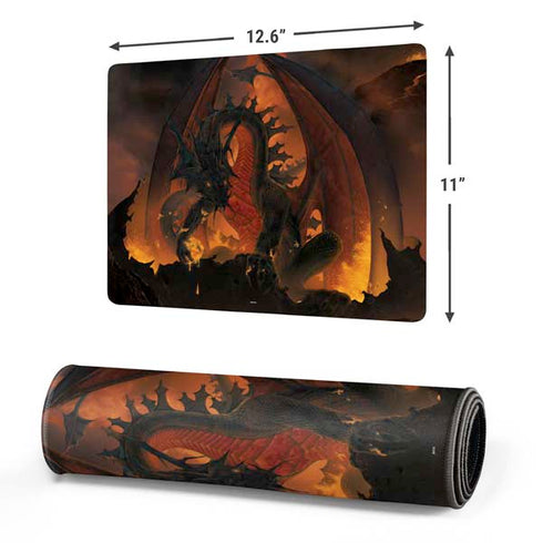 Fireball Dragon by Vincent Hie Gaming Mouse Pad