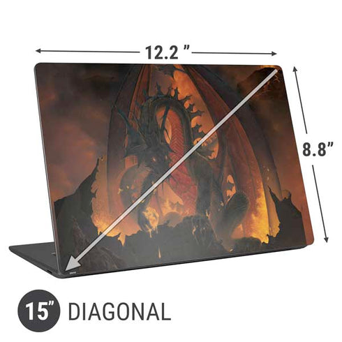 Vincent Hie Fireball Dragon Universal Laptop 15in (12.2 x 8.8in) Skin