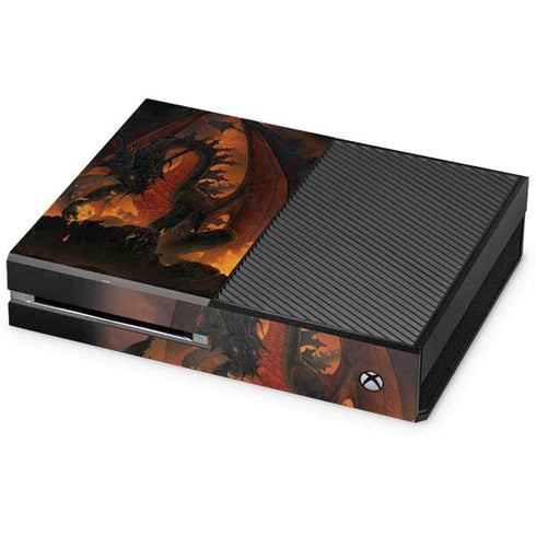 Vincent Hie Fireball Dragon Xbox One Console Skin