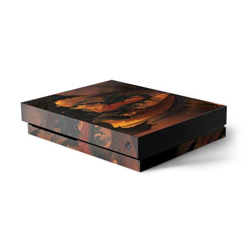 Vincent Hie Fireball Dragon Xbox One X Console Skin