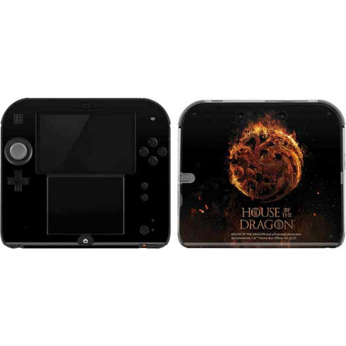 HBO House of the Dragon Flaming Tararyen Sigil Nintendo 2DS Skin