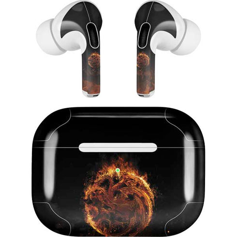 HBO House of the Dragon Flaming Tararyen Sigil AirPods Pro 2nd Gen Skin
