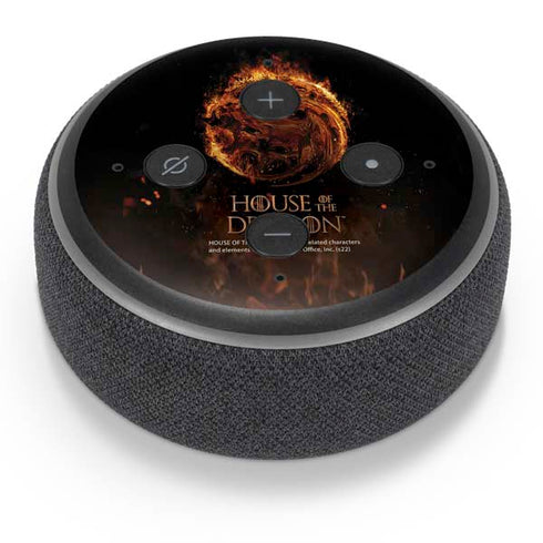 HBO House of the Dragon Flaming Tararyen Sigil Amazon Echo Dot Skin