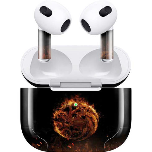 HBO House of the Dragon Flaming Tararyen Sigil Apple AirPods (3rd Gen 2021) Skin