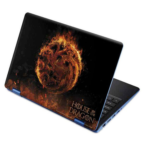 HBO House of the Dragon Flaming Tararyen Sigil Aspire R11 11.6in Skin