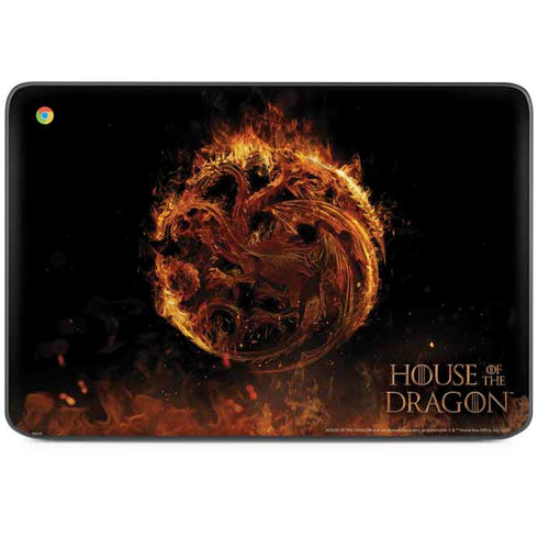 HBO House of the Dragon Flaming Tararyen Sigil HP Chromebook Skin