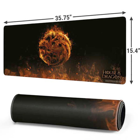 HBO House of the Dragon Flaming Tararyen Sigil Gaming Mouse Pad