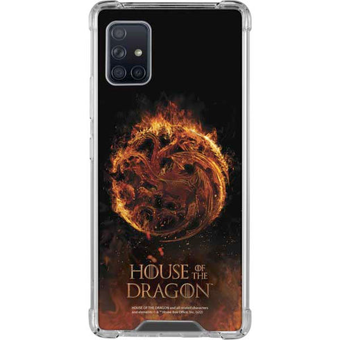 HBO House of the Dragon Flaming Tararyen Sigil Galaxy A51 5G Clear Case