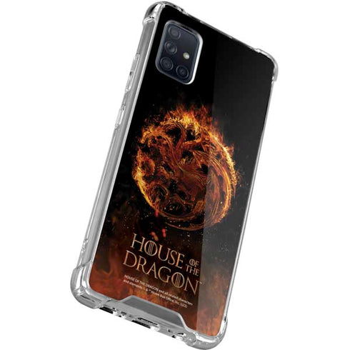 HBO House of the Dragon Flaming Tararyen Sigil Galaxy A51 5G Clear Case